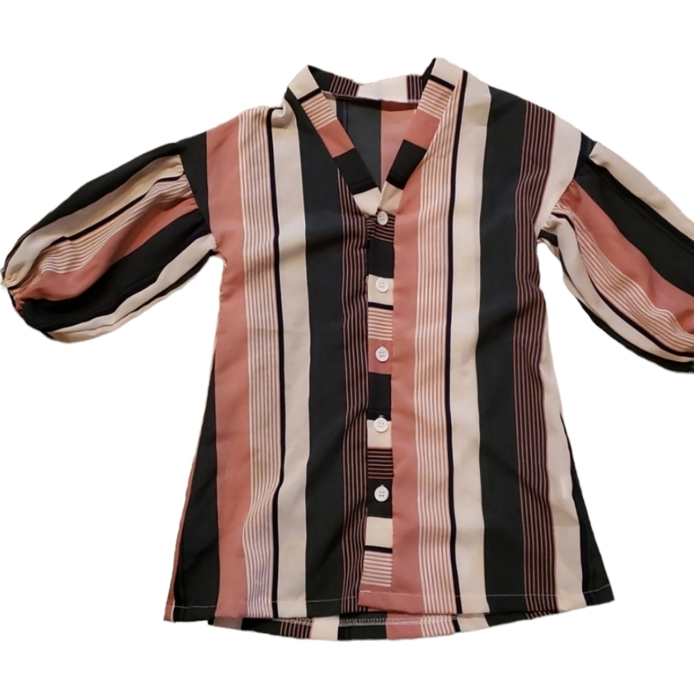 NWOT striped green dress